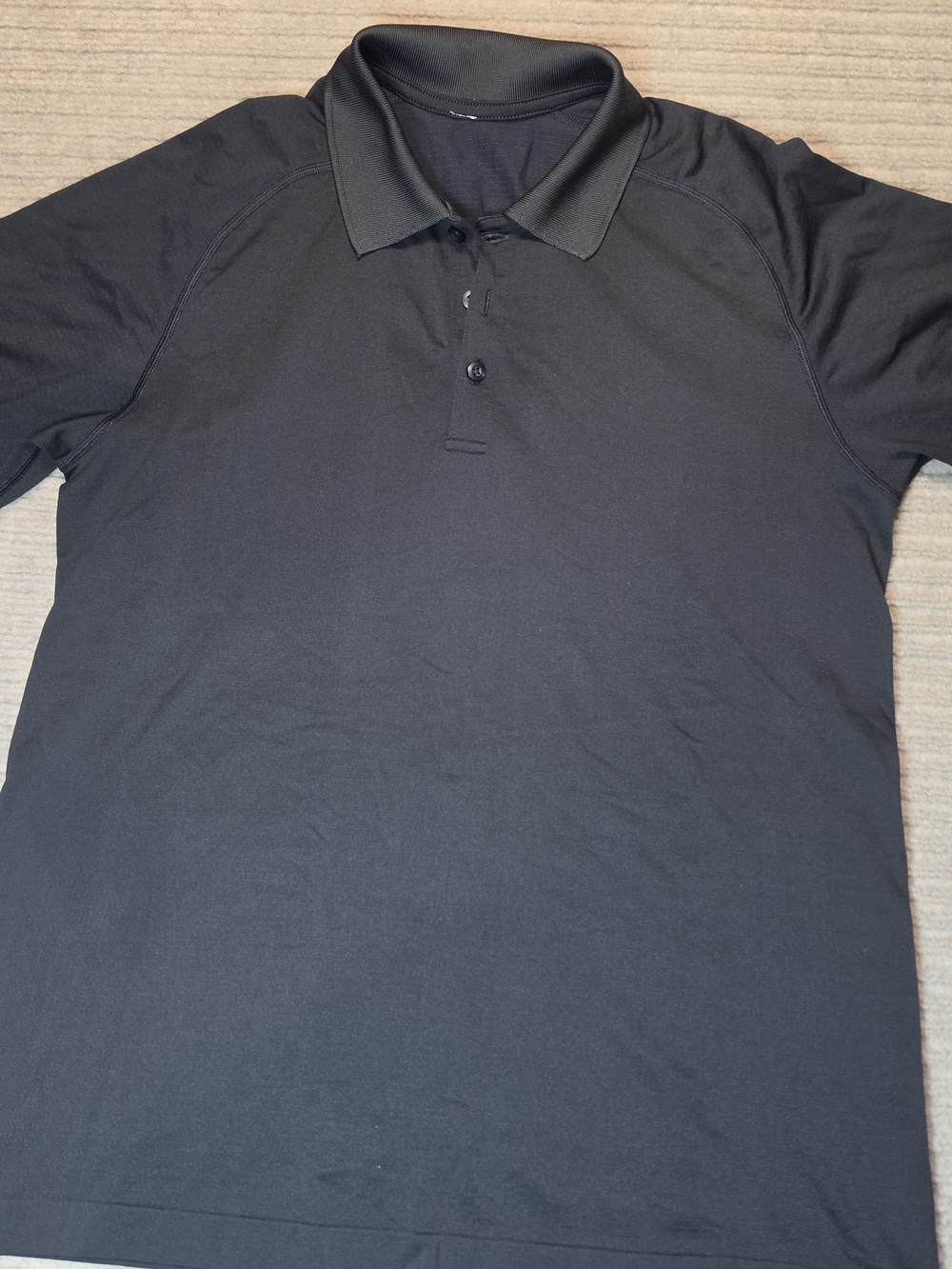 Lululemon Polo Shirt Mens Medium Dark Gray Athletic Performance Golf